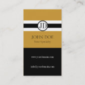 Carte De Visite Or de pendentif de médecin (Dos)