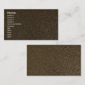 Carte De Visite Or de relief unique (Devant / Derrière)