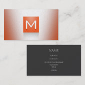 Carte De Visite Or de Schoon (Devant / Derrière)