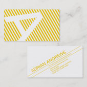 Carte De Visite or diagonale (Devant / Derrière)