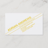 Carte De Visite or diagonale (Dos)