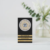 Carte De Visite Or, Diamant, Perles | Bijouterie (Debout devant)