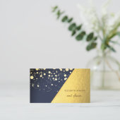 Carte De Visite Or, Dots, Géométrique (Debout devant)