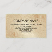 Carte de visite or du logo professionnel du code Q (Dos)