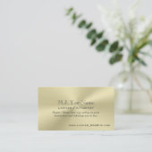 Carte De Visite Or-effet de luxe d'avocat/mandataire (Debout devant)