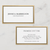 Carte De Visite Or élégant (Devant / Derrière)