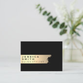 Carte De Visite Or élégant brossé (Debout devant)