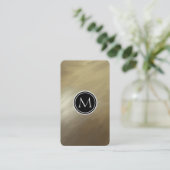 Carte De Visite Or élégant de course de brosse (Debout devant)