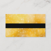 Carte De Visite Or élégant et noir moderne tendance (Dos)