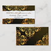 Carte De Visite Or en filigrane (Devant / Derrière)