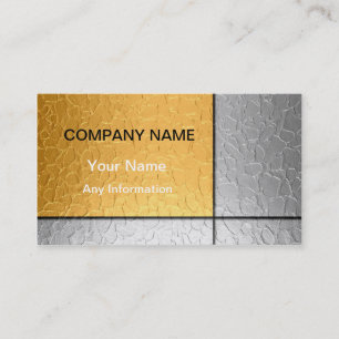 Carte De Visite Or et argent Luxury Metallic 2