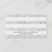 Carte De Visite Or et blanc | Luxueux (Dos)