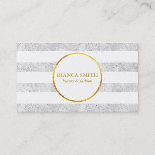 Carte De Visite Or et blanc Luxueux II