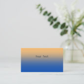 Carte De Visite Or et bleu (Debout devant)