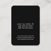 Carte De Visite Or et cuir (Dos)