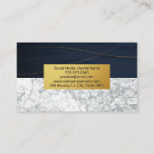 Carte De Visite Or et marbre (Dos)