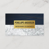 Carte De Visite Or et marbre (Devant)