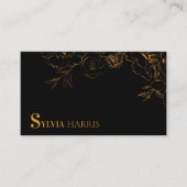 Carte De Visite Or et noir de luxe (Devant)