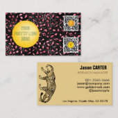 Carte De Visite or et noir peaux de tableau accepter bitcoin moder (Devant / Derrière)