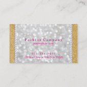 Carte De Visite Or et perles (Dos)