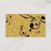 Carte De Visite Or et remous de noir (Dos)