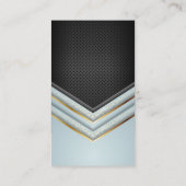 Carte De Visite Or et spectre de luxe géométrique (Dos)