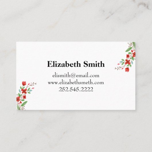 Carte De Visite Or Géométrique Simple Eucalyptus Vert (Dos)