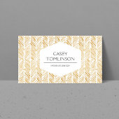 CARTE DE VISITE OR HERRINGBONE / ARTWORK CHEVRON