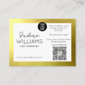 Carte De Visite or Lashes Eyelash Extensions post-soins (Dos)