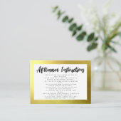 Carte De Visite or Lashes Eyelash Extensions post-soins (Debout devant)