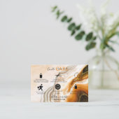 Carte De Visite Or liquide moderne et soins aux bougies Brown (Debout devant)