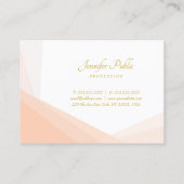 Carte De Visite Or manuscrit nom élégant moderne tendance (Dos)