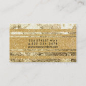 Carte De Visite Or Marbré (Dos)