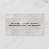 Carte De Visite Or Metallic Moderne Texture Chic (Dos)
