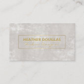 Carte De Visite Or Metallic Moderne Texture Chic (Devant)