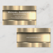 Carte De Visite Or métallique (Devant / Derrière)