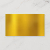 Carte De Visite Or métallique (Dos)