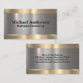 Carte De Visite Or métallique | Argent (Devant / Derrière)