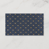 Carte De Visite Or métallique | Arrière - plan d'Upholstery en cui (Dos)