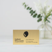 Carte De Visite Or métallique | Beauté des femmes (Debout devant)