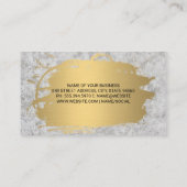 Carte De Visite Or métallique | Béton (Dos)