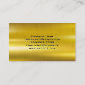 Carte De Visite Or métallique | Brosses de maquillage (Dos)