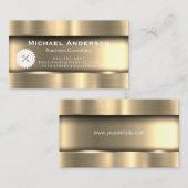 Carte De Visite Or métallique | Construction du marteau de scie (Devant / Derrière)