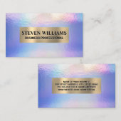Carte De Visite Or métallique | Holographique Pastel Foil (Devant / Derrière)
