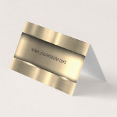 Carte De Visite Or métallique | Logo immobilier (Dos)