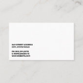 Carte De Visite Or métallique | Logo Stylisé (Dos)