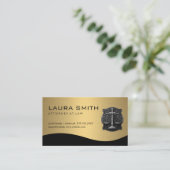 Carte De Visite Or métallique | Symbole juridique (Debout devant)