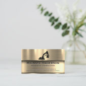 Carte De Visite Or métallique | Véhicule de construction (Debout devant)