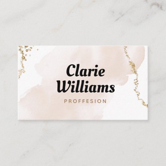 Carte de visite Or moderne (Devant)