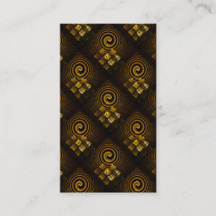 Carte De Visite Or Moderne Boho Élégant Motif d'Art Abstrait #502